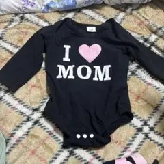 I ❤️ MOM & DADロンパース・パンツセット