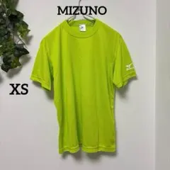 美品【ミズノ 】半袖Tシャツ ネオンイエロー スポーツ メッシュ 吸水速乾 XSのサムネイル