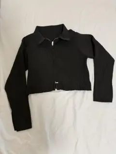 クロップドジャケット ダブルジップ