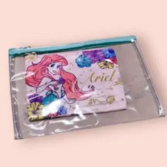 リトルマーメイドアリエル ビニールポーチ　刺繍ポーチセット　ディズニープリンセス