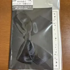 黒リボン付きファイル ポストカード付き　サンリオ