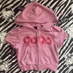 )*(様 9090 girl ジップパーカー ライトピンク