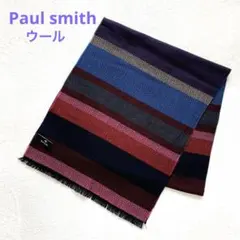 Paul smith ポールスミス　ウールマフラー　マルチカラー　薄手