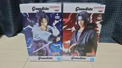 GiGO限定 NARUTO ナルト 疾風伝 フィギュア サスケ イタチ 2種×2