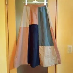 prive joke★パッチワークロングスカート★Мサイズ★後ろゴム★個性的