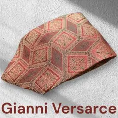 Gianni Versace 幾何学クラシック柄ネクタイ イタリア生地×日本製