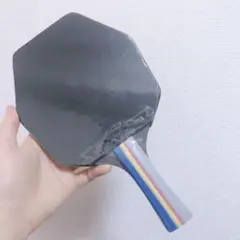 卓球　ラケット　六角形　両面　裏　ソフト　ラバー　シェーク　FL