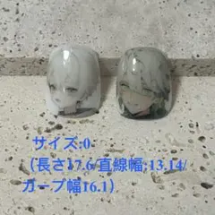 NO27【現品】親指チップのみ　痛ネイルチップ　推しネイルチップ サイズ:0のサムネイル