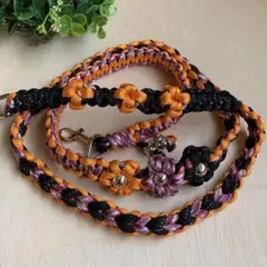 『最終値下げ』 ハート編み　カフェリード ハンドメイド　パラコード