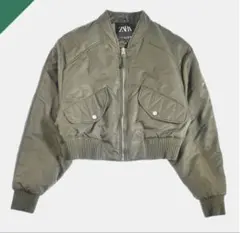 ZARA MA-1ジャケット オリーブグリーン
