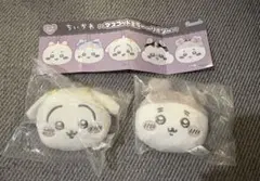 ちいかわ　マスコットミラー　リボン　うさぎ＆古本屋　カニちゃん