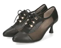 Oriental Trafficチュールレースアップパンプス　Mサイズ