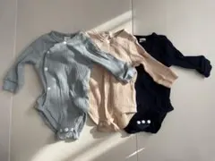 SHEIN 新生児用 ベビー 3点セット リブニット