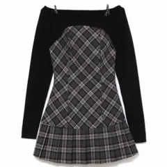 andmary karen knit set mini dress gray - メルカリ