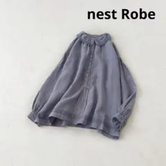ネストローブ リネン×レース スモックブラウスのサムネイル