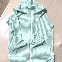 ストライプ フード付き ラッシュガード　Sサイズ