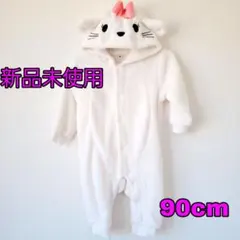 新品未使用✨　ベビー服　ロンパース　パジャマ　ねこ　キャラクター　もこもこ　冬服