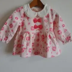 新品ハローキティクーラクール 花柄 ワンピース ピンク