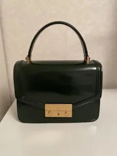 トリーバーチ　ハンドバッグ　ダークグリーン