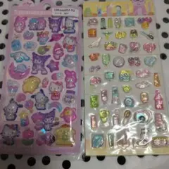 3D立体シールサンリオなど2点セット