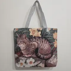 新品未使用　猫柄　ビッグトートバッグ　大容量