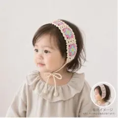 【ハンドメイド】グラニースクエア ヘアバンド かぎ針編み ベビー キッズ*55