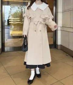 apres jour フリルトレンチコートのサムネイル
