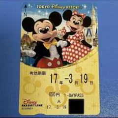 ディズニー】ディズニーリゾートライン 使用済みフリーきっぷ - メルカリ