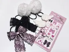 即購入◎ 地雷系アクセサリー&タトゥーシールセット