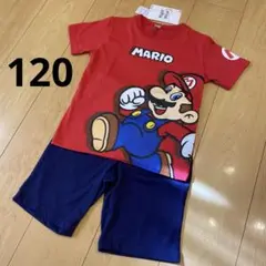 マリオ 半袖　パジャマ　ルームウェア　Tシャツ パンツ セット　120