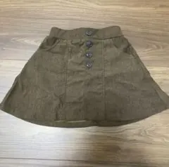 コーデュロイ　スカート 130