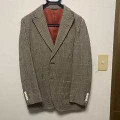 azabu tailor チェック柄 テーラードジャケット　サンプル落ち　M