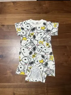スヌーピー 総柄 ロンパース 70cm 西松屋