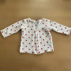 BREEZE ベビー カーディガン 水玉 70cm