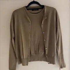 MAYSON GREY アンサンブル 長袖カーディガン＆ニットセーター S モカ