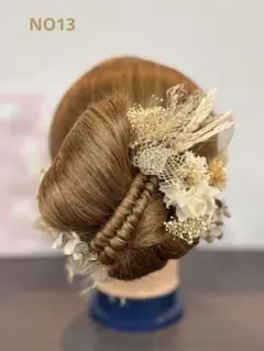 髪飾り　成人式　卒業式　結婚式　プリザードフラワー