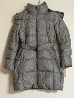 ユニクロ　ダウンジャケット グレー Lサイズ ファー付き