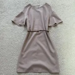 週末限定値下げ！ナチュラルビューティベーシック　半袖ワンピース　膝丈