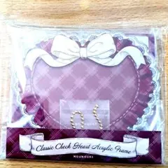 フクヤオンライン クラシック　チェックハートアクリルフレーム レッド　赤