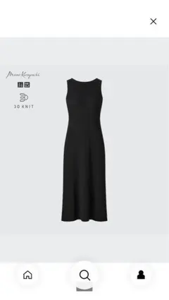 3Dニットリブワンピース（ノースリーブ）　マメクロゴウチ×UNIQLO