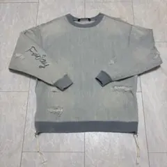 ZARA ダメージデニムトレーナー