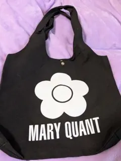 MARY QUANT ブラックトートバッグ