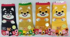 ♪柴犬シリーズ♪　おもしろ靴下 5本指ソックス