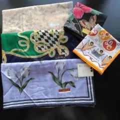 ハンカチセット（花柄・抽象模様）のサムネイル