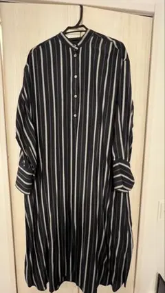 Spick & Span ストライプ ロングシャツワンピース