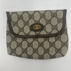 ⭐️GUCCI⭐️グッチ オールドグッチ ポーチ GG柄 ネイビー クラッチ