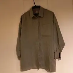 無印良品 洗いざらしリネンシャツ ワイド