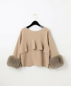 新品未使用　グレースコンチネンタル　ファーカフス2WAYTOP 36