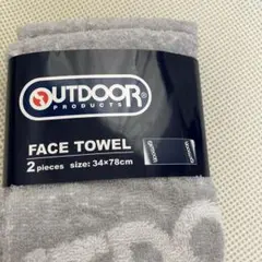 新品未使用品！OUTDOOR フェイスタオル 2枚セットのサムネイル