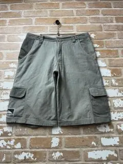 90s QUIKSILVER ハーフカーゴ　コーデュロイ　カーゴパンツ y2k